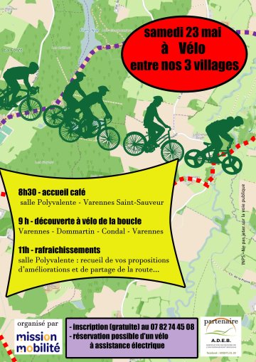 A vélo entre nos 3 villages