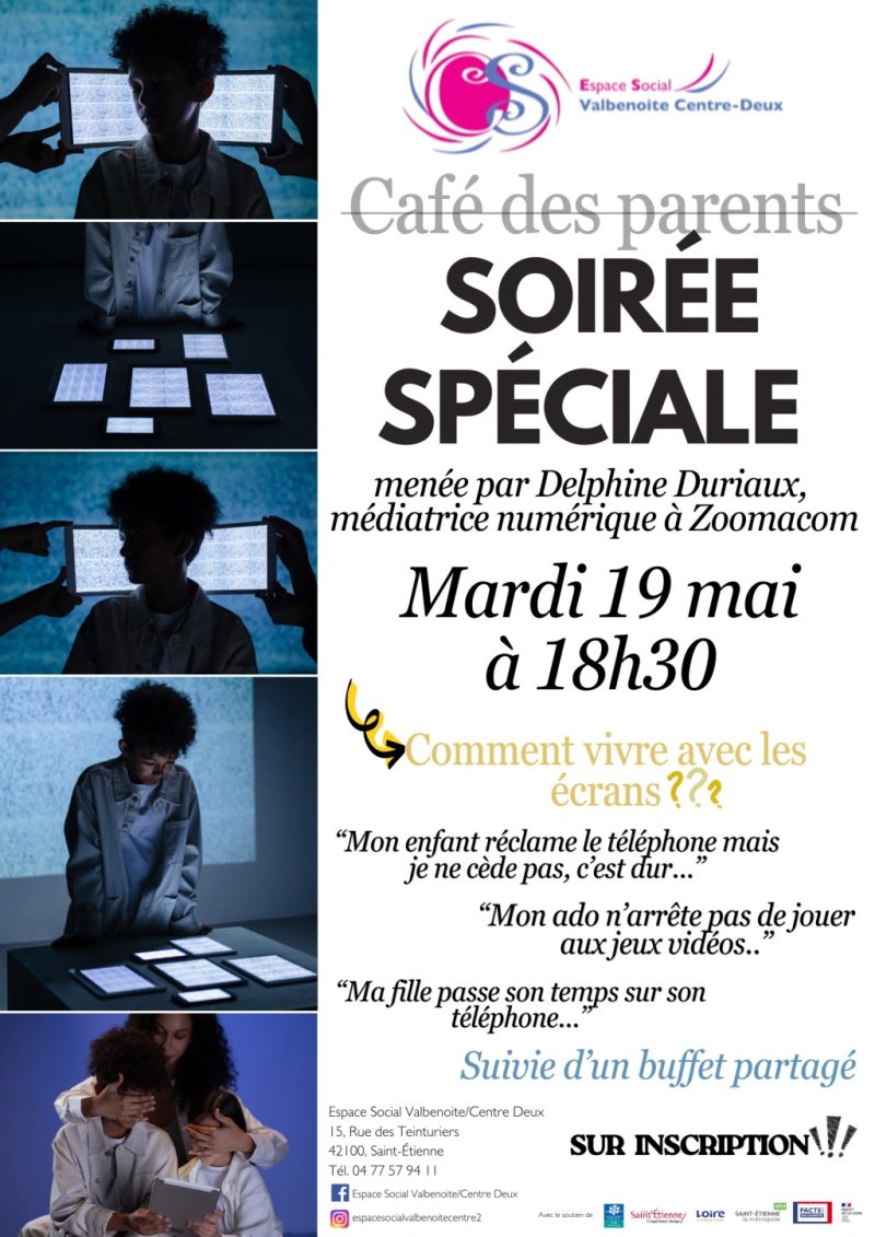 Comment vivre avec les écrans - Soirée spéciale Café des Parents