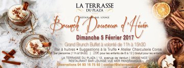 Brunch Douceur d'Hiver Dim 5 février @La Terrasse du Plaza