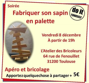 Apéro/bricolage sapin de Noël