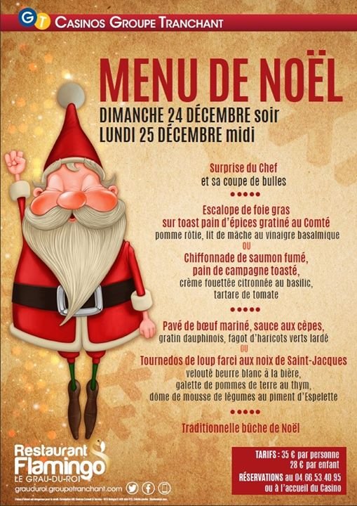 Repas de Noël au Casino Flamingo