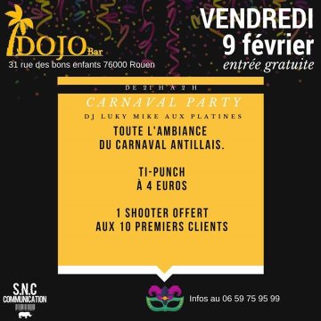 Carnaval Party au Dojo Bar