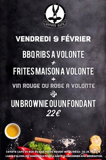 BBQ Ribs à volonté