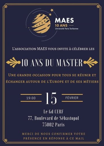 10 ans du MAES