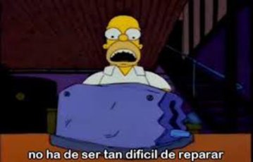 Curso de reparación de tostadoras con Homero Simpson.