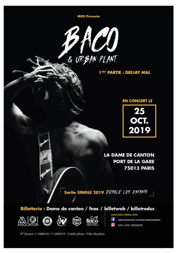 BACO & URBAN PLANT + 1ère partie Deejay Mal