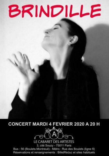 Brindille Concert 2020 au Cabaret des Artistes