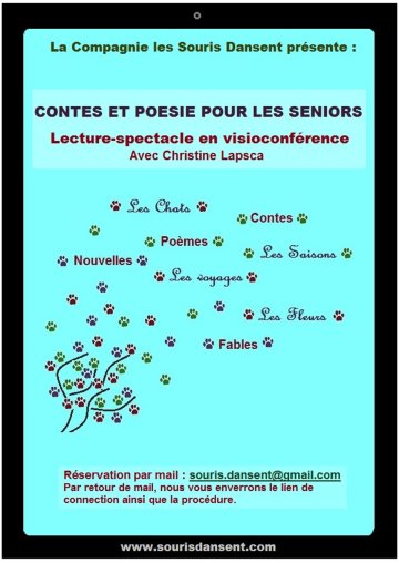Contes et Poésie pour Senior - Lecture-spectacle en Visioconférence