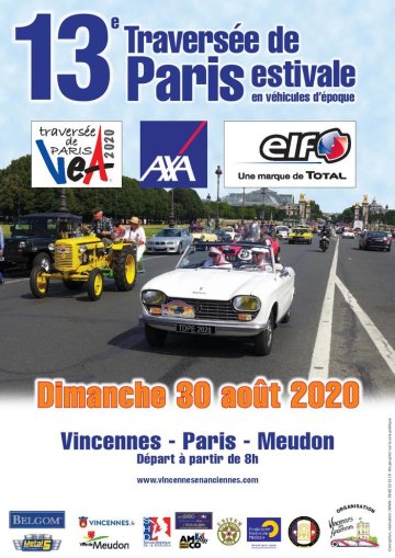 13e Traversée de Paris estivale en anciennes