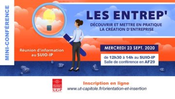 Les Entrep' réunion d'information au SUIO-IP