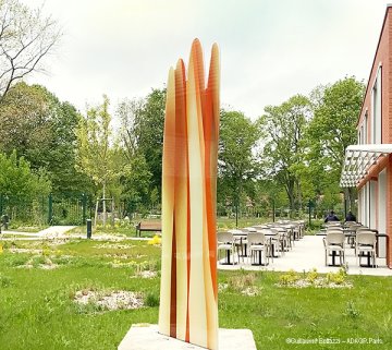 Sculpture en verre de 3 mètres de haut signée Guillaume Bottazzi à découvrir pendant les Journées Européennes du Patrimoine