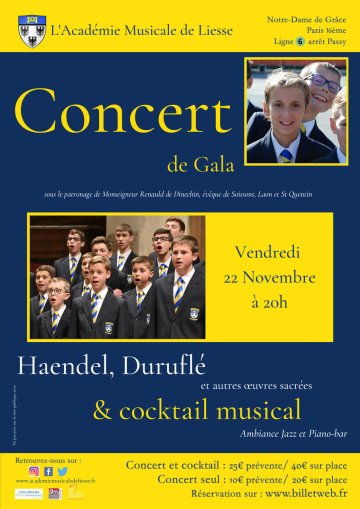 Concert de gala par l'Académie Musicale de Liesse