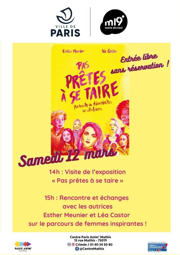 [VISITE + RENCONTRE] Pas prêtes à se taire