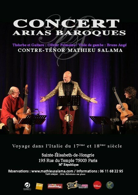 Concert Arias Baroques - Contre-Ténor Mathieu Salama