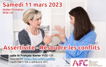 atelier assertivité « Résoudre les conflits »