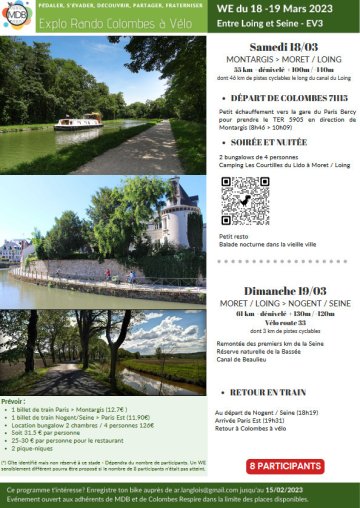 Balade sur un week-end entre Seine et Loing - Eurovélo3