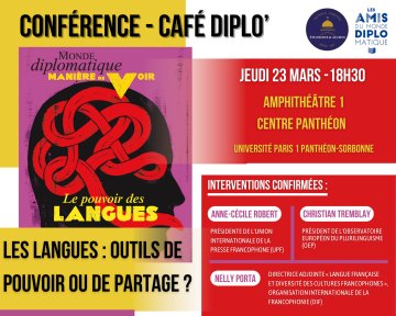 Conférence / Café Diplo' « Les langues : outils de partage ou de pouvoir ? »