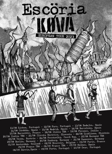 ESCÖRIA (Crust punk/Brésil) & KØVÄ (Crust punk/Brésil) & WE HUNGRY (Punk HxC/Paris)