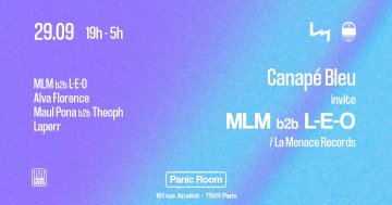Canapé Bleu invite MLM & L-E-O / La Menace Records