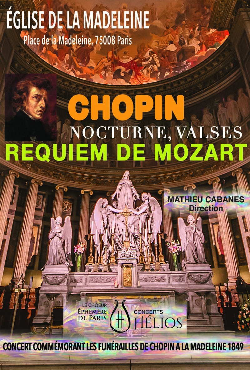 Concert Commémoratif des Funérailles de Chopin à la Madeleine 1849