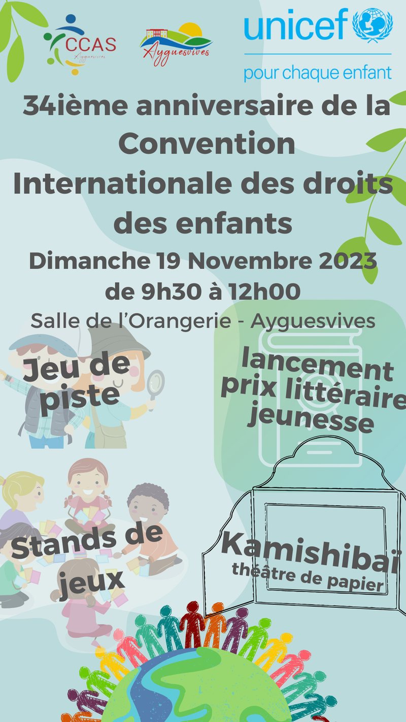 34ième anniversaire de la Convention Internationale des droits des enfants