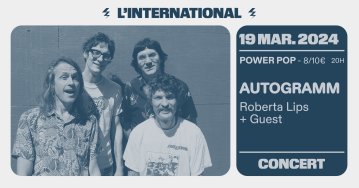 Autogramm + Roberta Lips + Guest