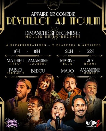 Nouvel An - Soirée Humour, gastronomie et DJ-set à Ventabren