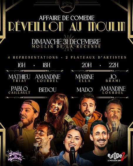 Nouvel An - Soirée Humour, gastronomie et DJ-set à Ventabren