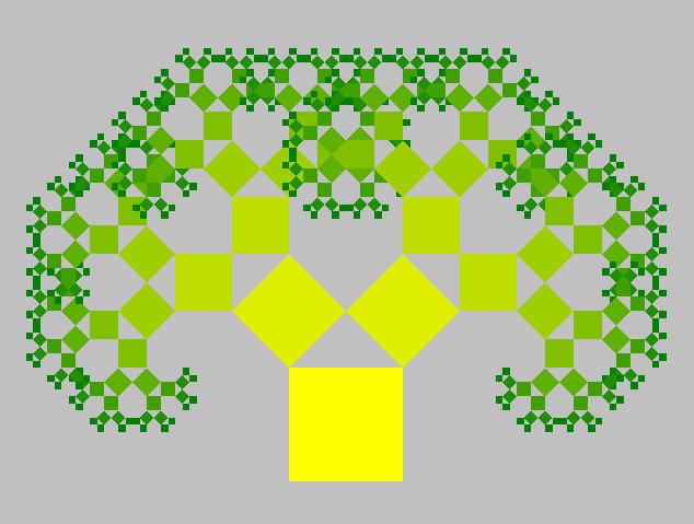 Arbre de Pythagore (fractale en origami)
