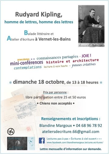 Rudyard Kipling • Balade conférencière & Atelier d'écriture en plein air