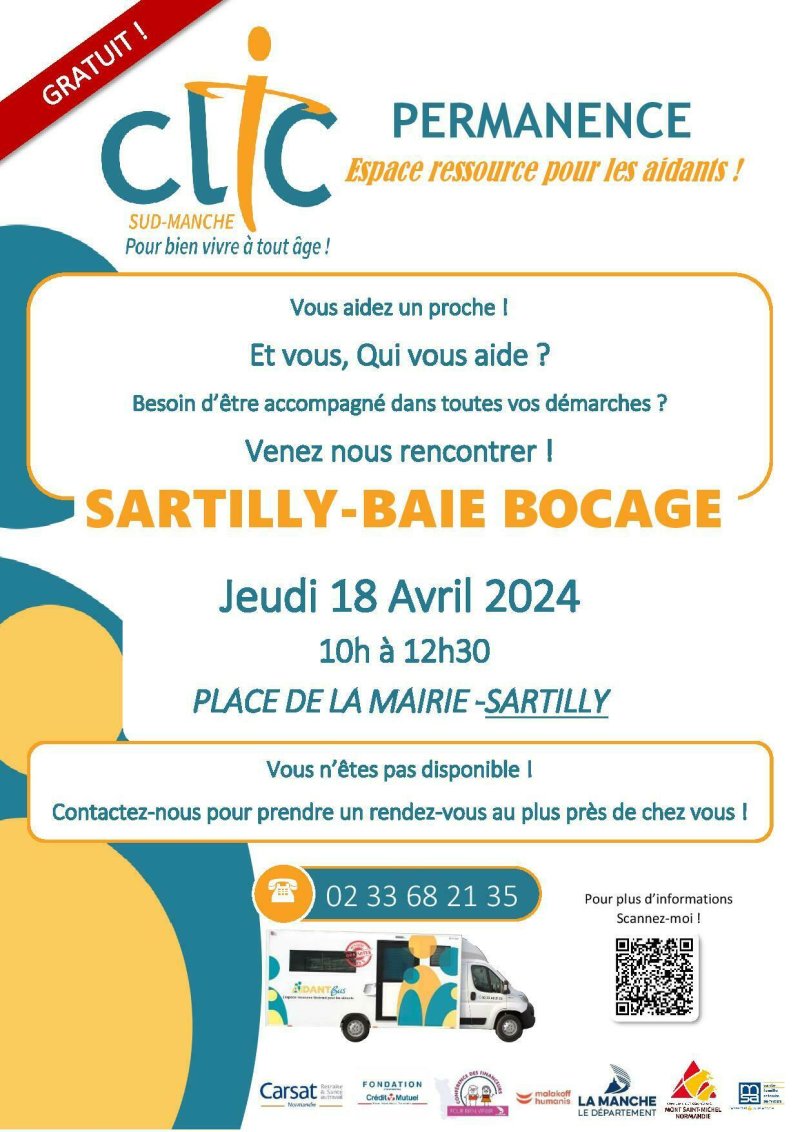 Permanence de l’Espace Ressource pour les Aidants (Aidant Bus)