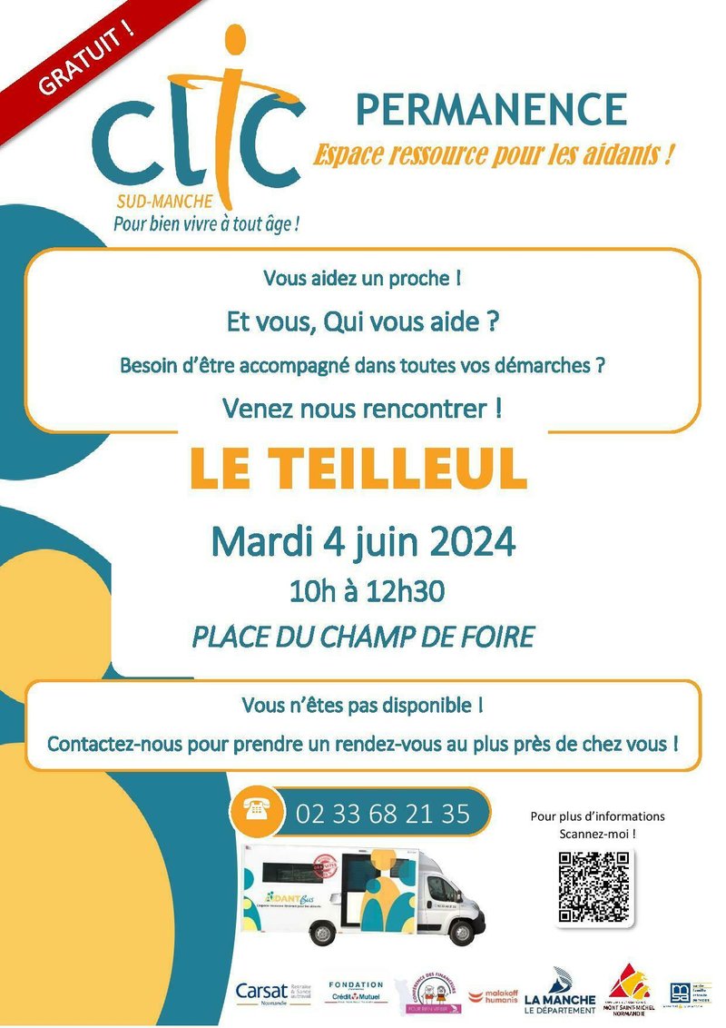 Permanence de l’Espace Ressource pour les Aidants (Aidant Bus)