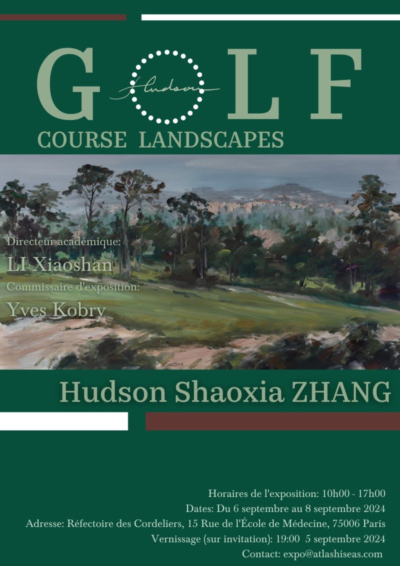Exposition Solo “GOLF COURSE LANDSCAPES” par Hudson Shaoxia Zhang