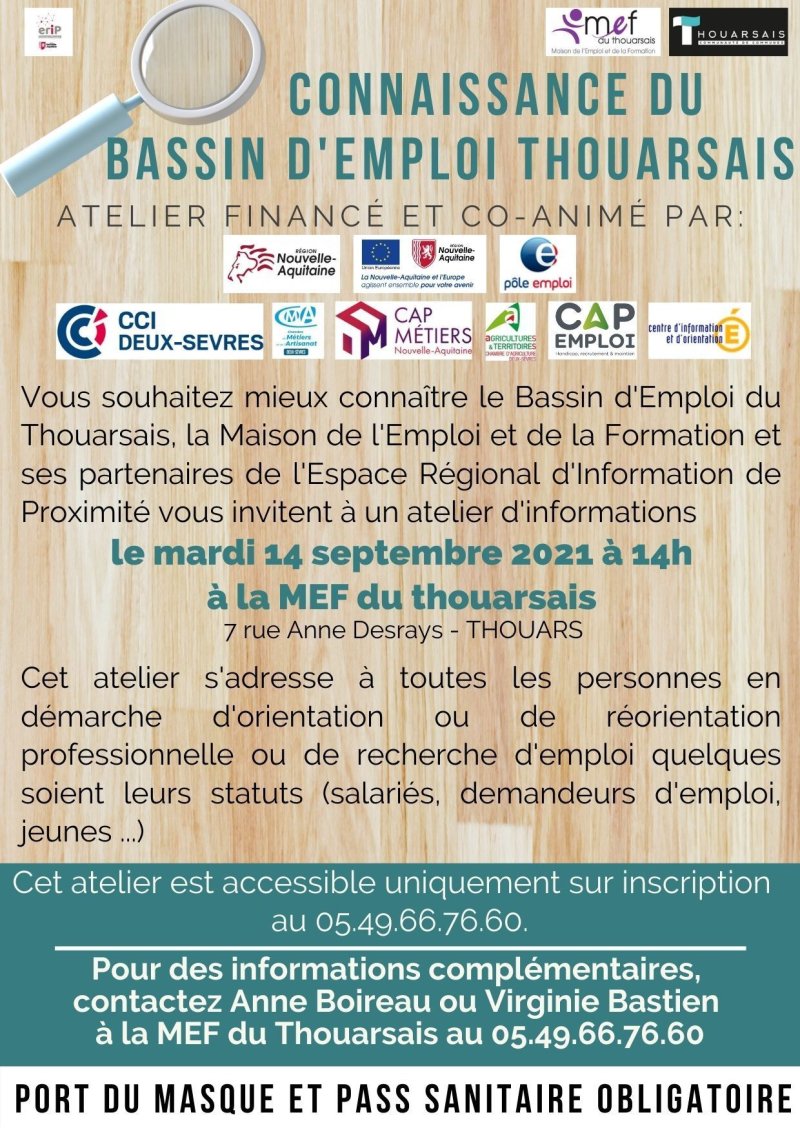 atelier "connaissance du bassin d'emploi"
