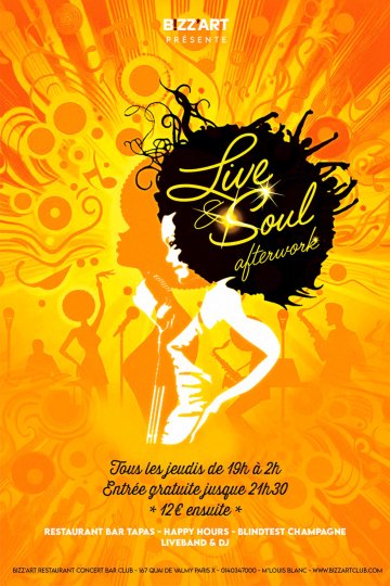 LIVE & SOUL AFTERWORK FEAT SOULNESS, DIV’ADDY, MC MARINA, DJ JP MANO
