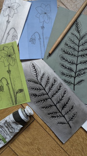 Atelier d'été : gravures de saison