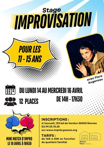 Stage d'Improvisation 11-15 ans