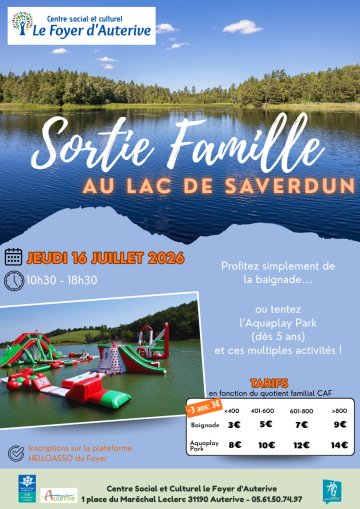 Sortie Famille à Walygator organisée par le Centre Social et Culturel le Foyer d'Auterive