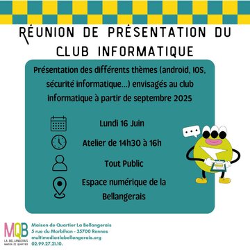 CLUB INFORMATIQUE - Réunion d’information
