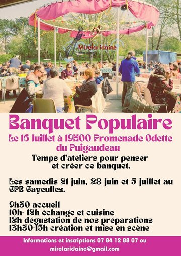 Ateliers pour la préparation du Banquet Populaire le 16 Juillet 2025