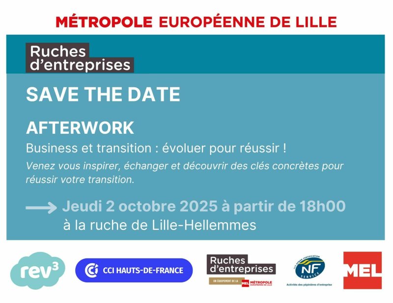 Afterwork des ruches d’entreprises de la MEL le 2 octobre 2025