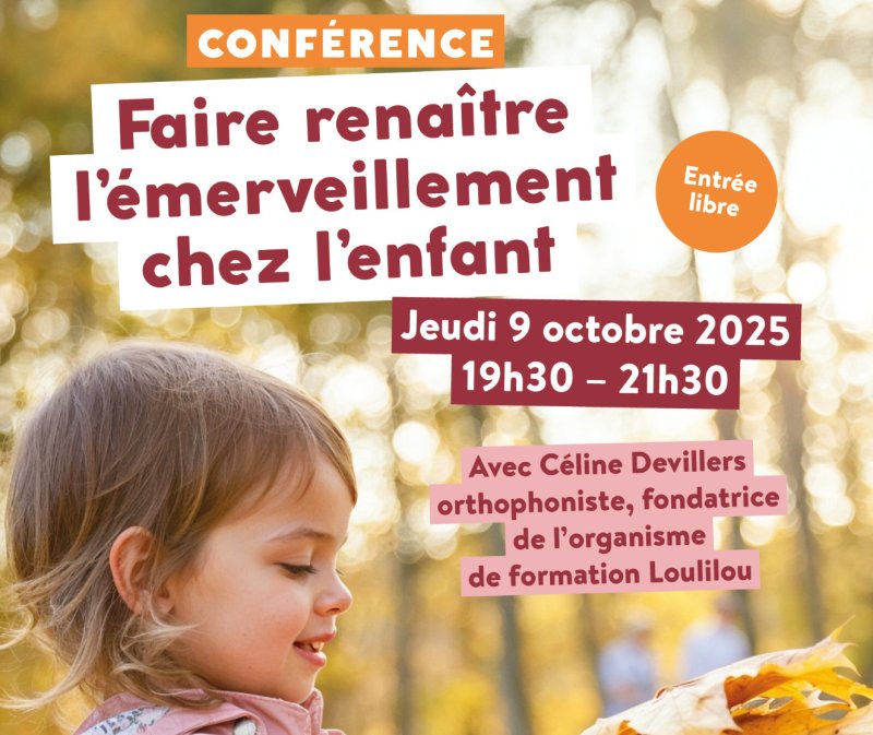 Conférence : faire renaître l’émerveillement chez l’enfant