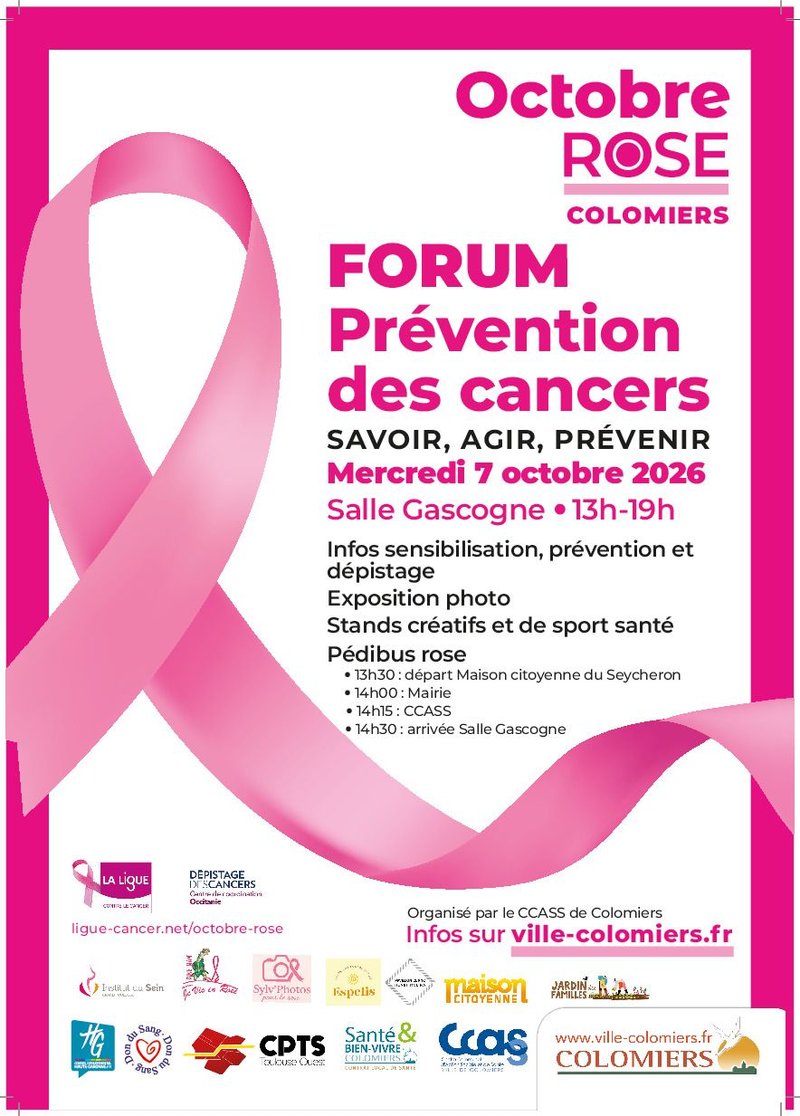 Octobre rose : Forum prévention des cancers