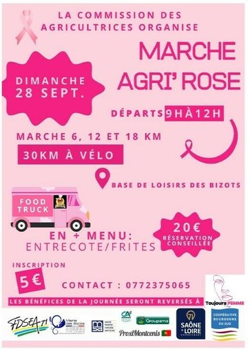 La marche agri'rose contre le Cancer du sein
