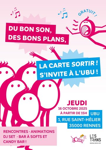 Du bon son, des bons plans, la carte Sortir ! s'invite à l'UBU !