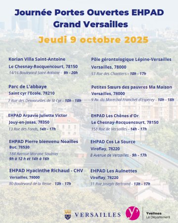 Journée Portes Ouvertes EHPAD Grand Versailles