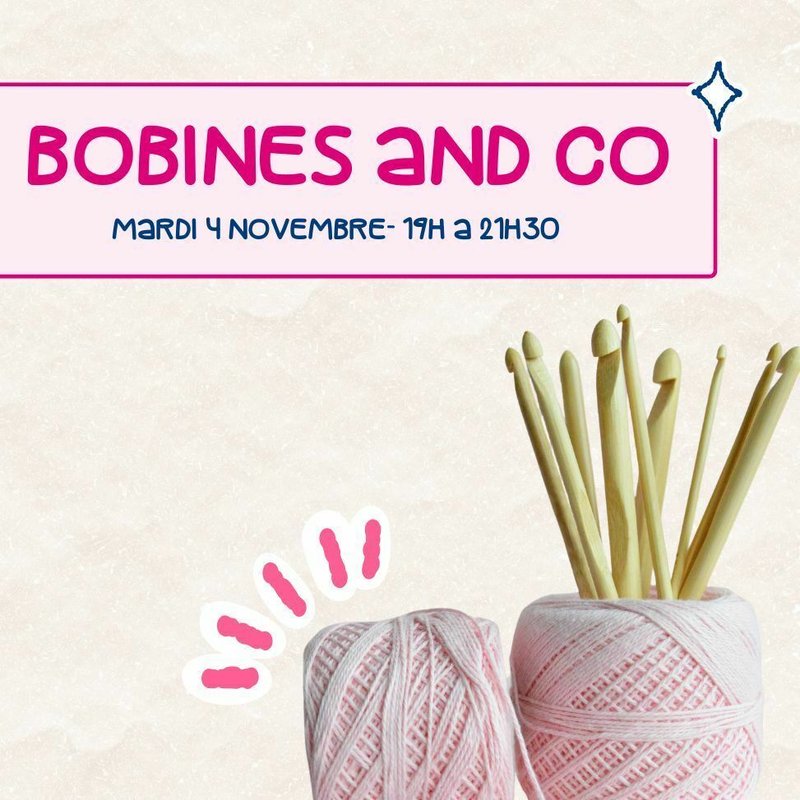 Atelier de tricot et crochet : Bobine and Co