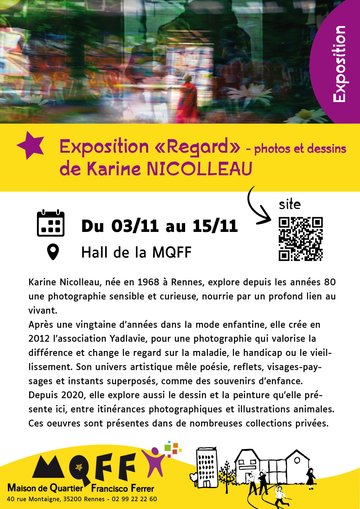 Exposition "Regard" de Karine NICOLLEAU
