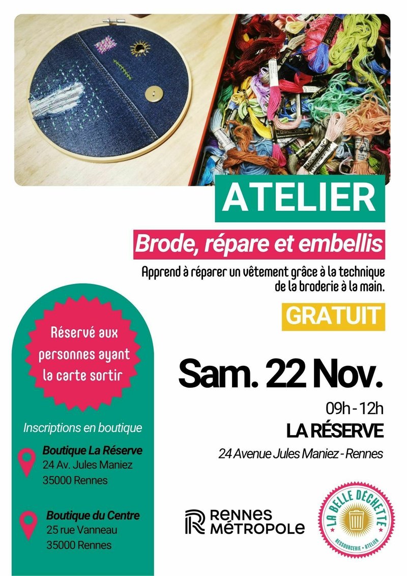 Brode, répare et embellis