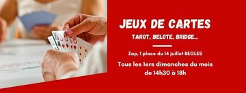 L'association SO'JAIME - L'âme des artistes vous propose un après-midi jeux de cartes traditionnels "Les jeux que j'aime"